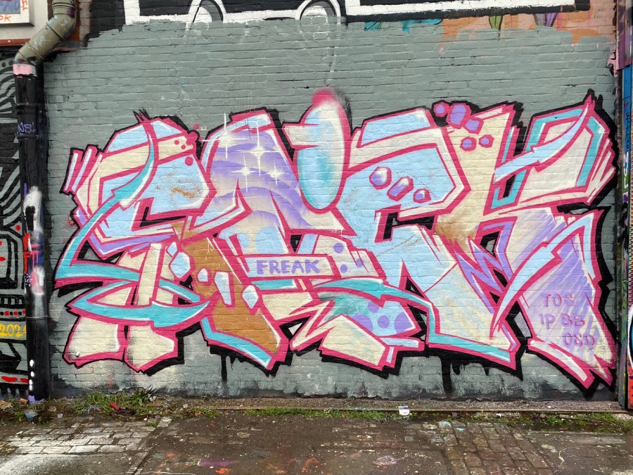 stick, ndsm, graffiti, amsterdam